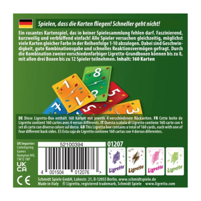 Ligretto Vert - Jeu de cartes rapide
