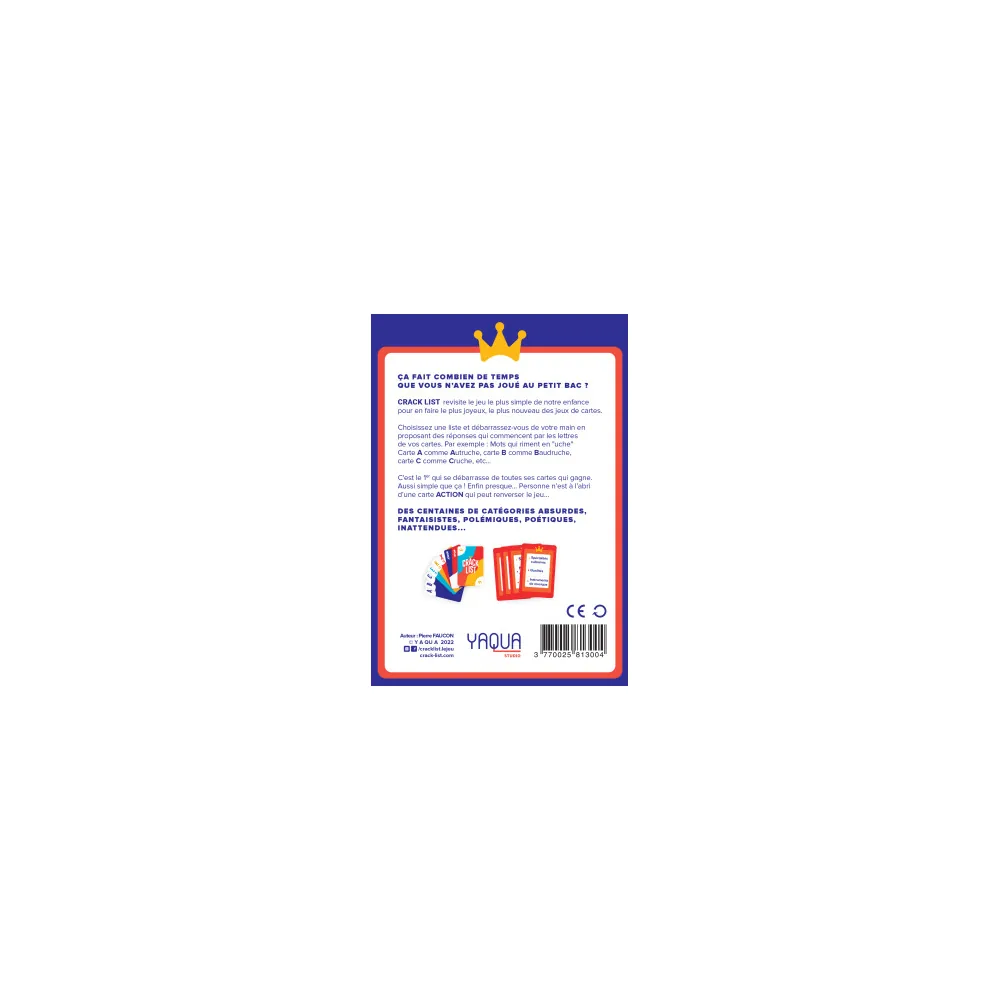 Crack List - Jeu de cartes d'association absurde