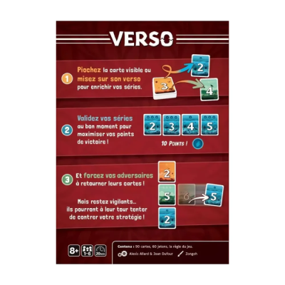 Verso - Jeu de cartes stratégique Gigamic
