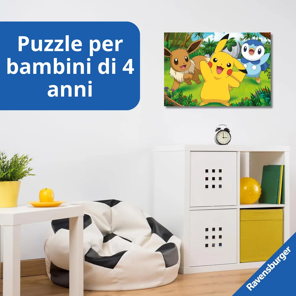 Puzzle Pokémon Pikachu & Evoli 2x24 pièces Ravensburger