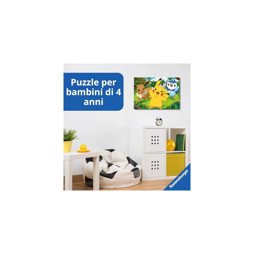 Puzzle Pokémon Pikachu & Evoli 2x24 pièces Ravensburger