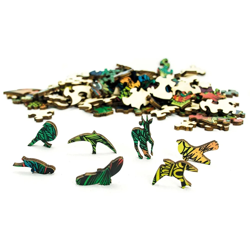 Rainbow Wooden Puzzle Hibou - 137 pièces