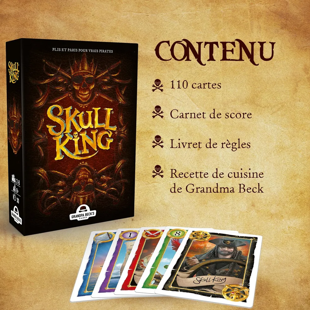 Skull King - Jeu de cartes stratégique et pirates