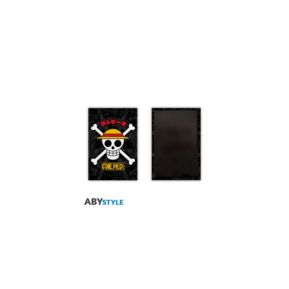 One Piece - Aimant Chapeau de Paille Skull - 5,5x8cm