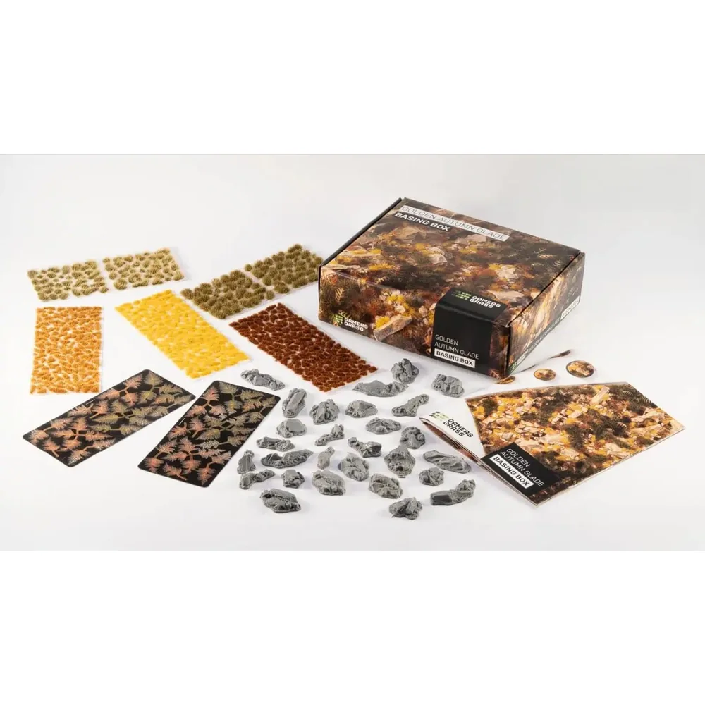 Golden Autumn Glade Basing Box - Gamers Grass