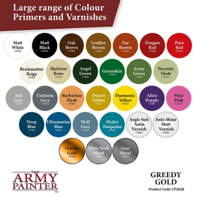 Army Painter - Colour Primer Greedy Gold - Bombe Spray 400ml