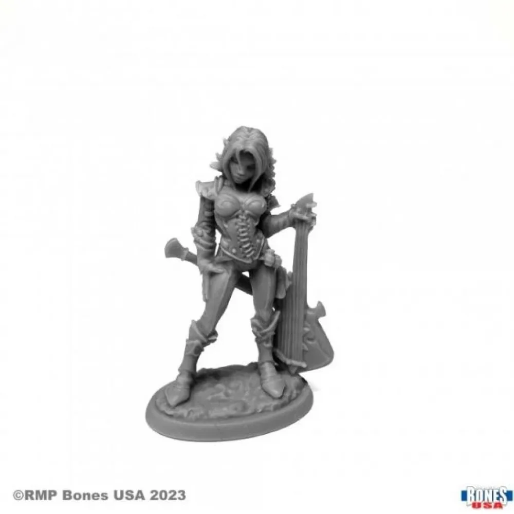 Figurine JDR Reaper - Astrid, Barde Elfe