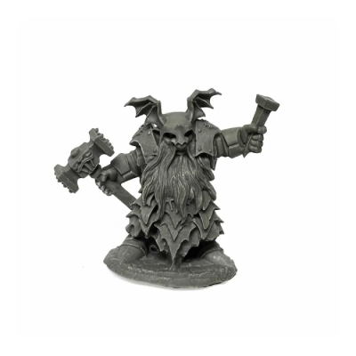 Dark Dwarf Irontongue Priest - Figurine Bones USA 25mm