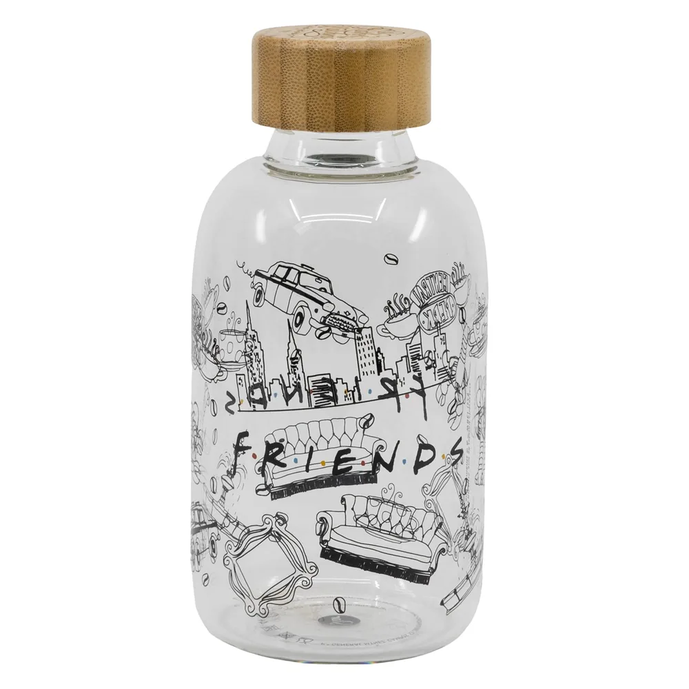 Bouteille Verre Friends 620ml - Licence Officielle