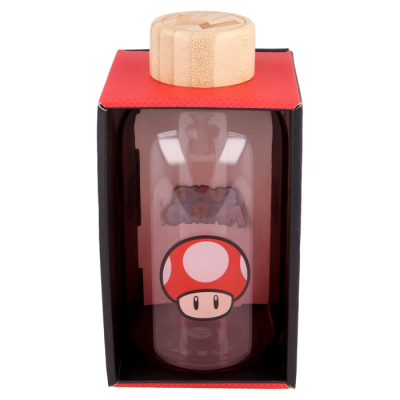 Bouteille en verre Champignon Super Mario 620 ml