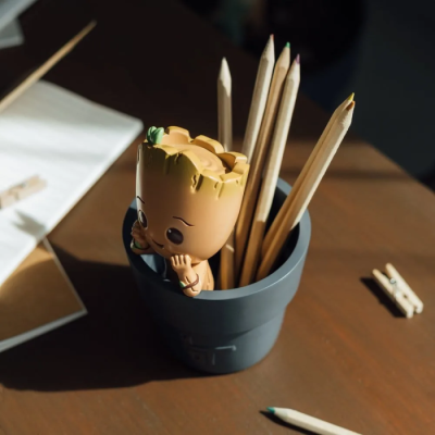 Groot - Pot à Crayons 3D en Résine