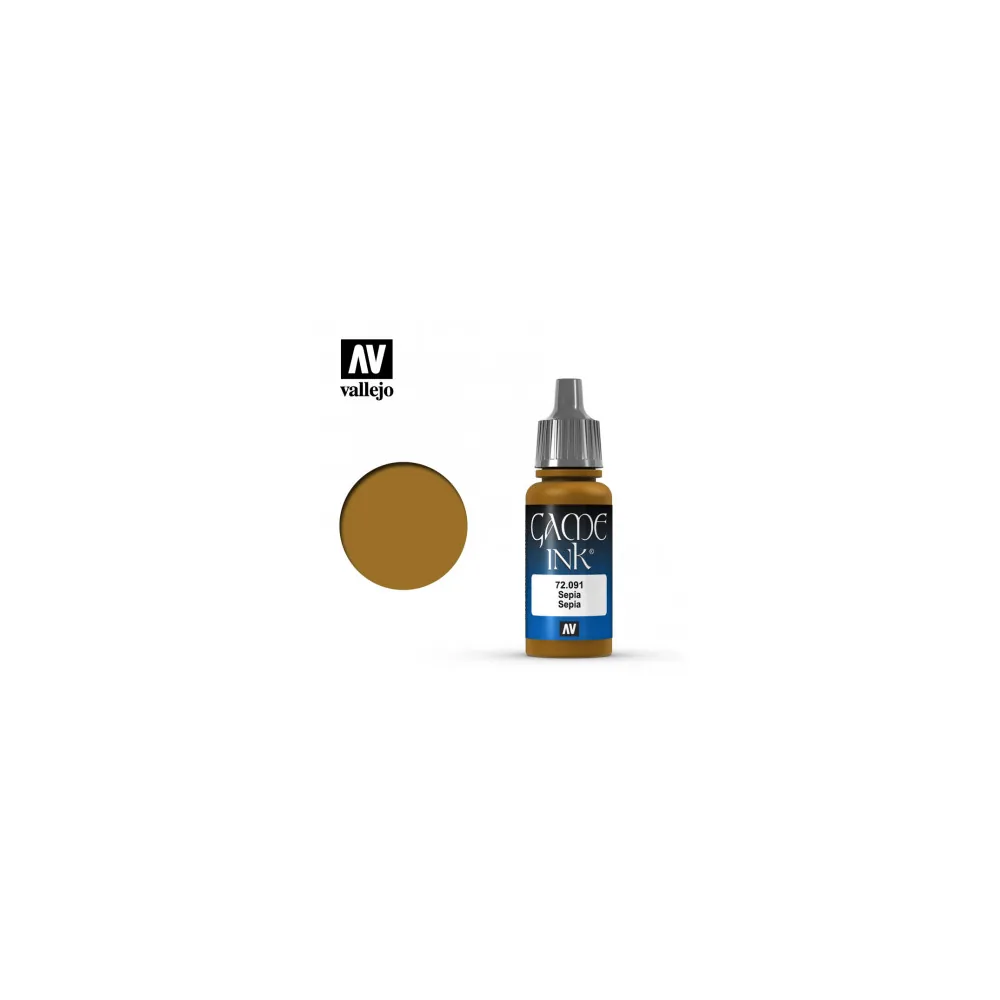 Encre Acrylique Sepia 18ml - Game Color Ink - Vallejo