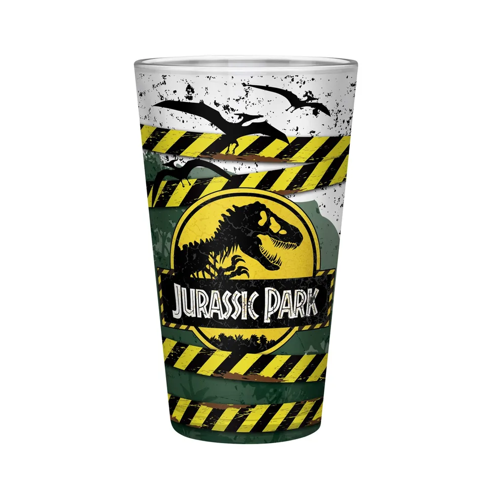 Jurassic Park - Verre XXL 400ml - Danger High Voltage