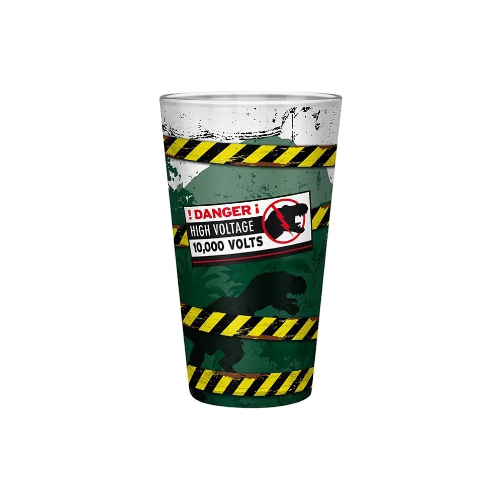 Jurassic Park - Verre XXL 400ml - Danger High Voltage