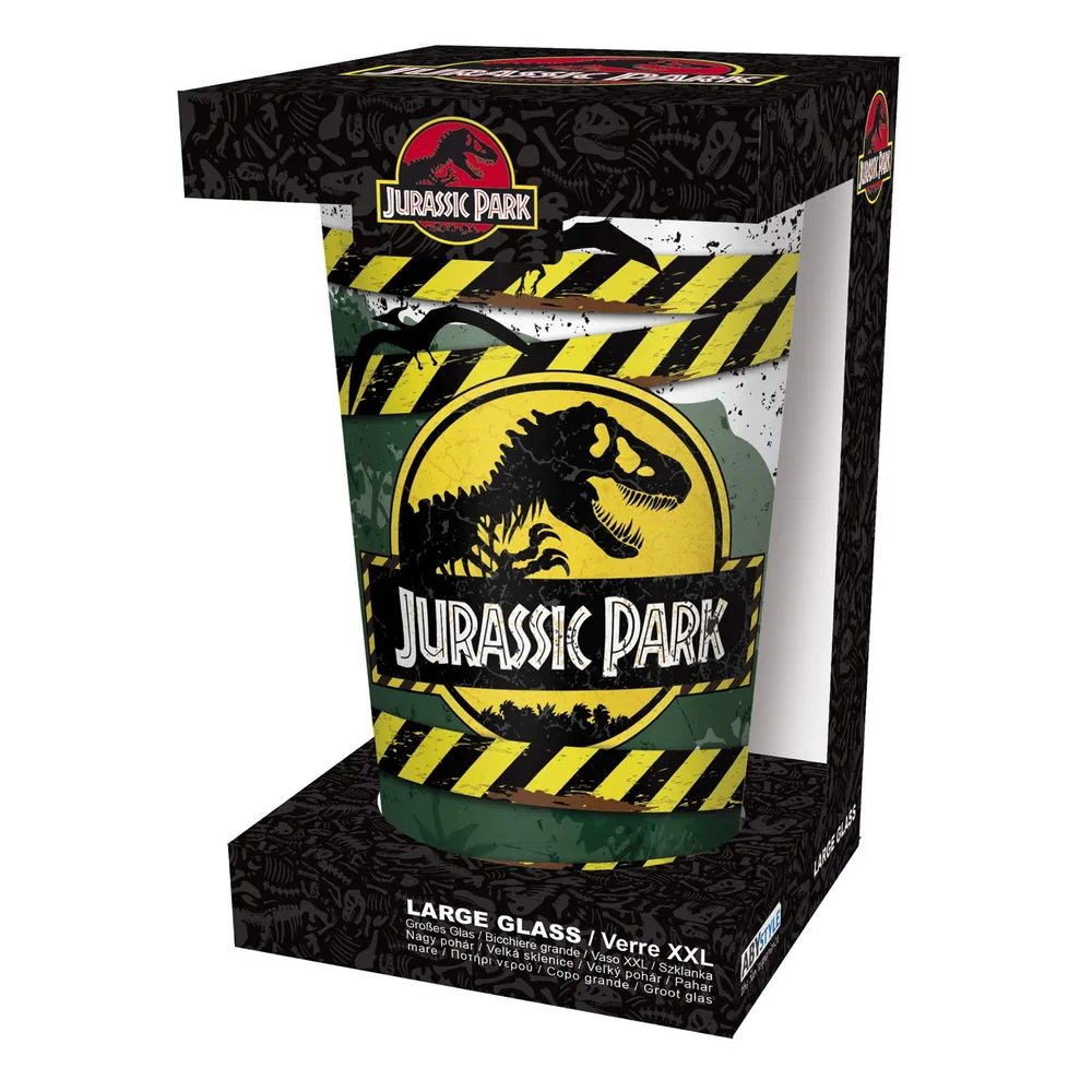 Jurassic Park - Verre XXL 400ml - Danger High Voltage