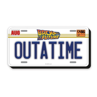 Aimant Plaque OUTATIME - Retour vers le Futur