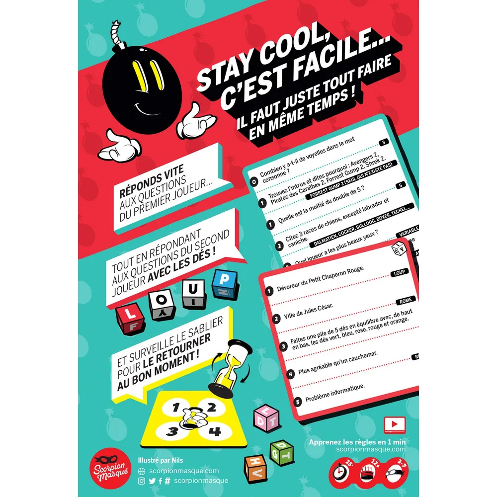 Stay Cool - Jeu d'ambiance de rapidité et sang-froid