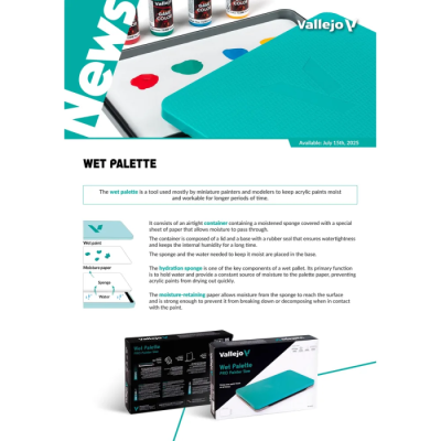 Well Palette Vallejo - Palette magnétique 5 godets