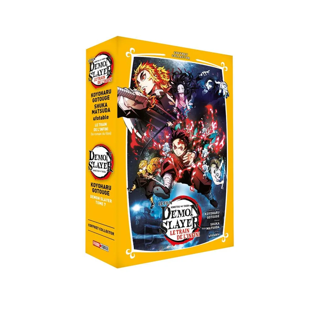 Coffret Demon Slayer T07 + Roman Jeunesse T03