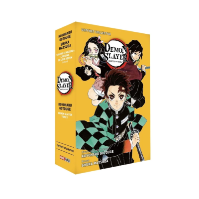 Coffret Demon Slayer : Roman Jeunesse N°01 + Tome 01
