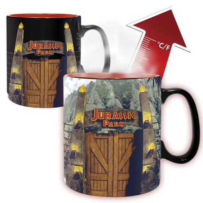 Jurassic Park - Mug Thermoréactif - 460 ml - Porte