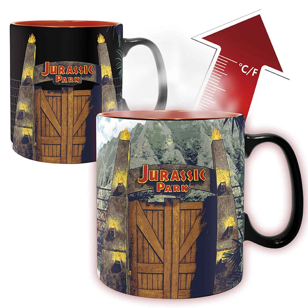 Jurassic Park - Mug Thermoréactif - 460 ml - Porte