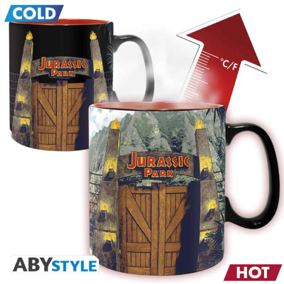 Jurassic Park - Mug Thermoréactif - 460 ml - Porte