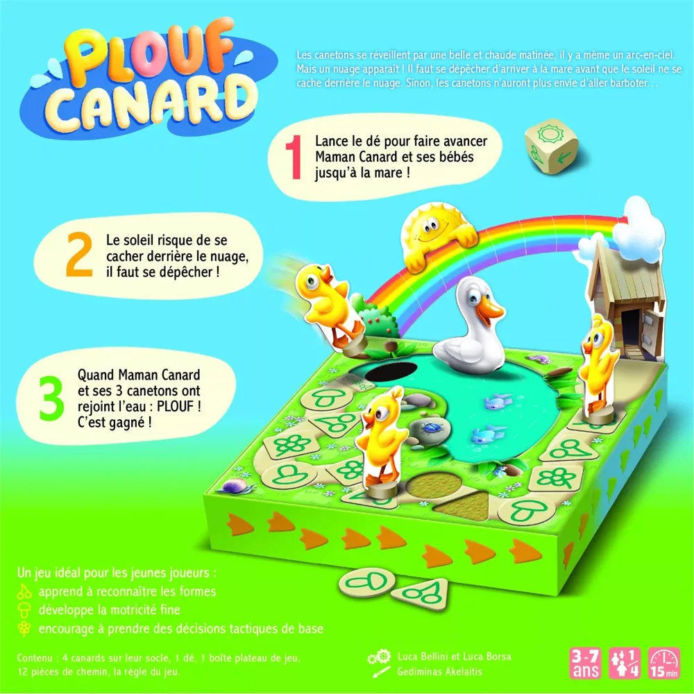Plouf Canard - Jeu coopératif dès 3 ans