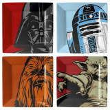 Star Wars - Set de 4 Plateaux Mélamine Icônes Classiques