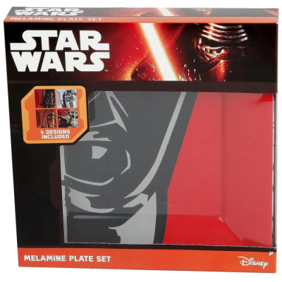 Star Wars - Set de 4 Plateaux Mélamine Icônes Classiques