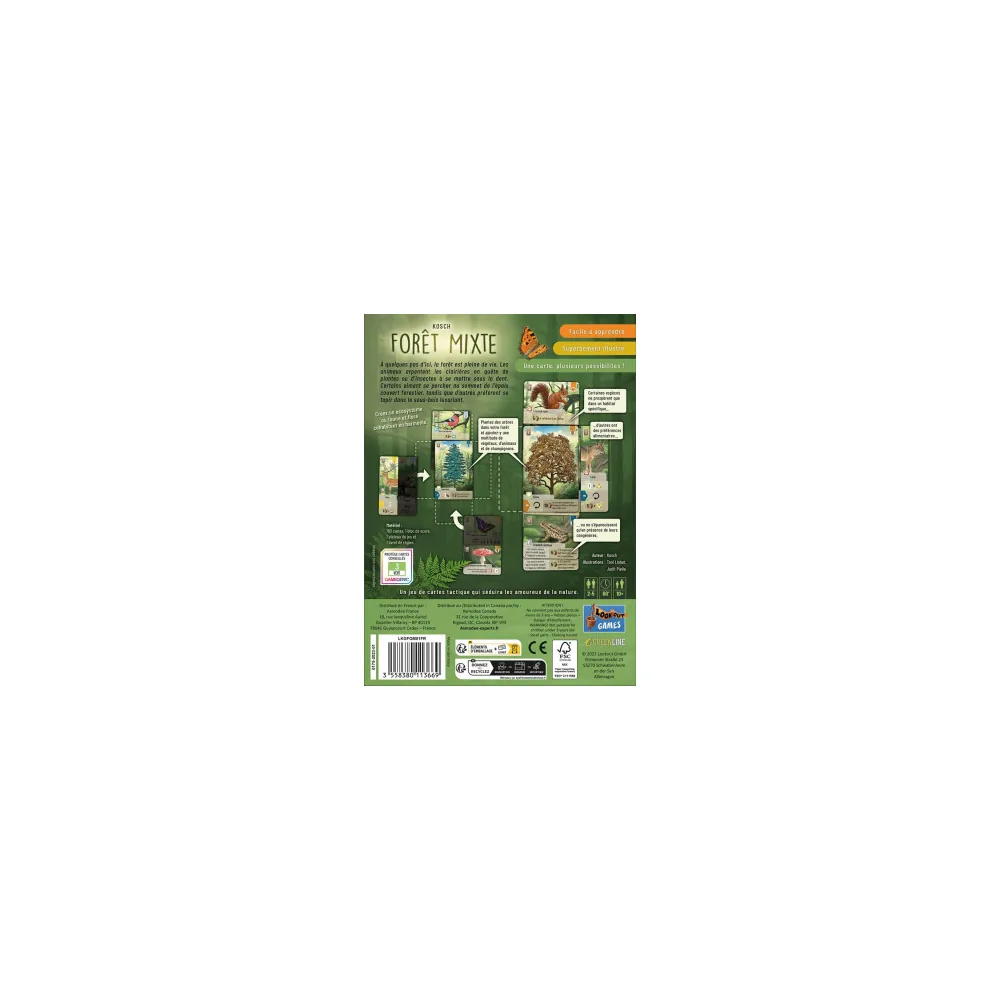 Forêt Mixte - Jeu de cartes écosystème