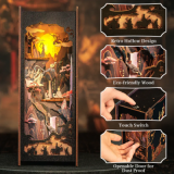 Book Nook Kit DIY La Légende de Wukong - 89 pièces + LED
