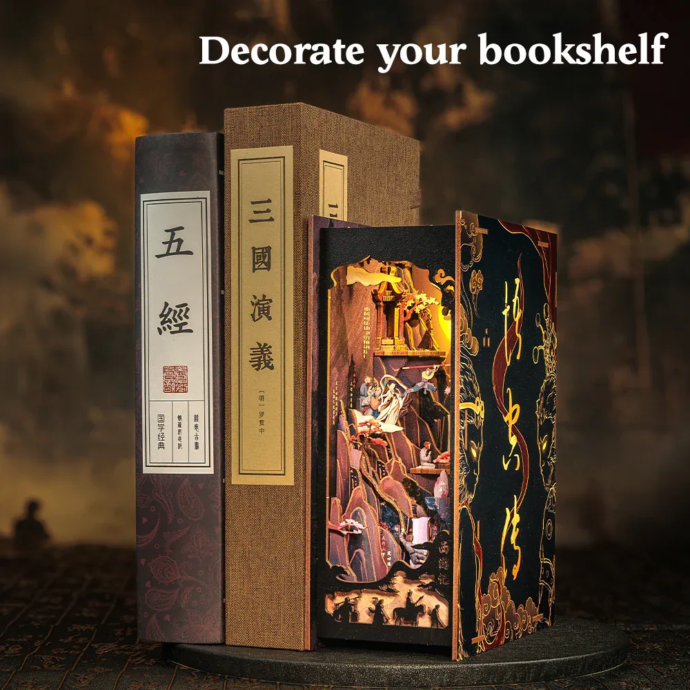 Book Nook Kit DIY La Légende de Wukong - 89 pièces + LED