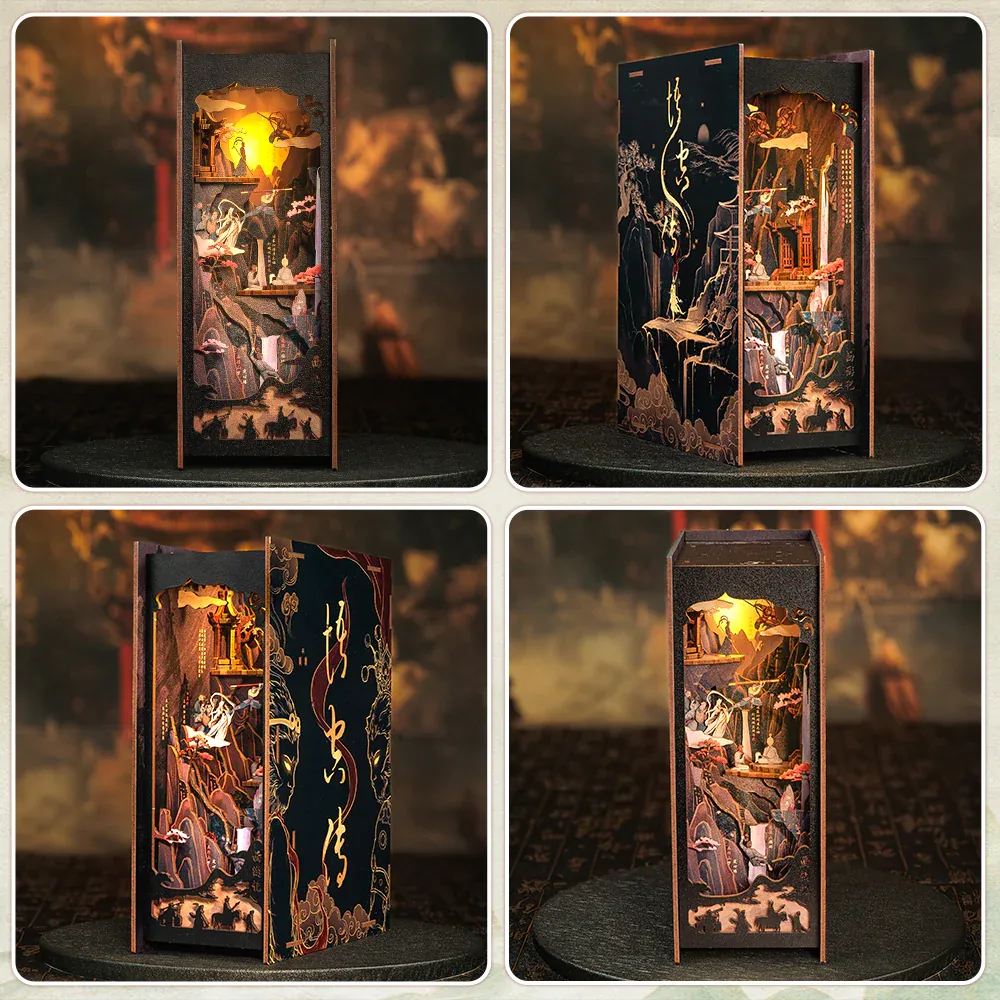 Book Nook Kit DIY La Légende de Wukong - 89 pièces + LED