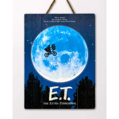 Panneau Bois 3D E.T. l'extra-terrestre - Moon 30x40cm