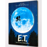Panneau Bois 3D E.T. l'extra-terrestre - Moon 30x40cm
