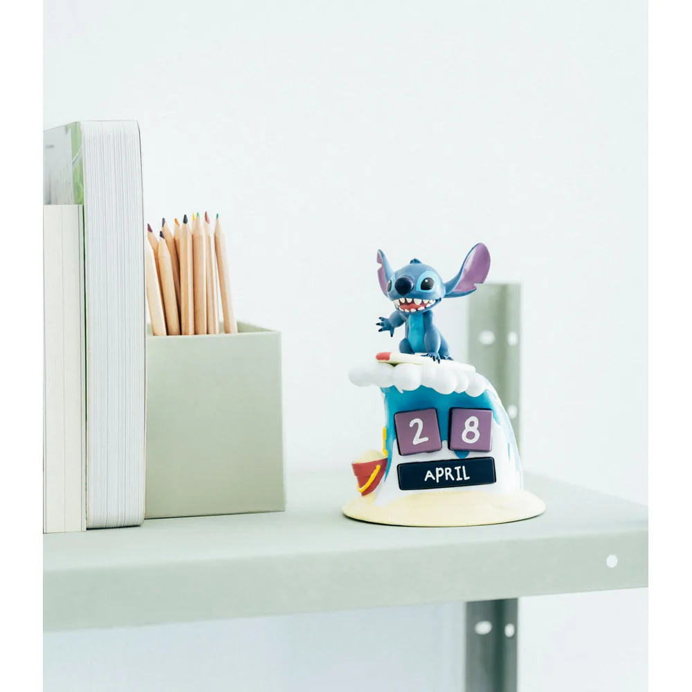 Calendrier Perpétuel Stitch Disney - Résine Peinte Main
