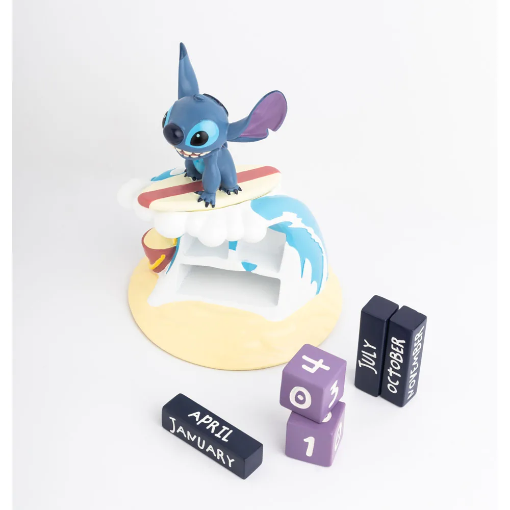 Calendrier Perpétuel Stitch Disney - Résine Peinte Main