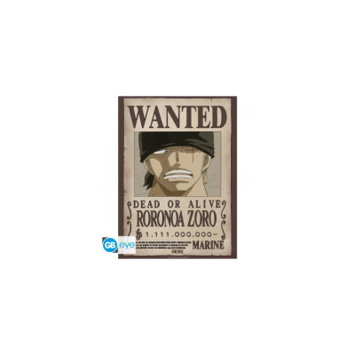 Poster Wanted Zoro Wano - One Piece Chibi 52x38 cm