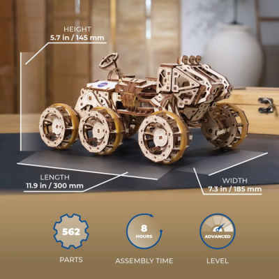 Mars Rover Habité - Maquette Mécanique en Bois - Ugears