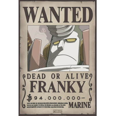Poster Wanted Franky - One Piece 52x38cm
