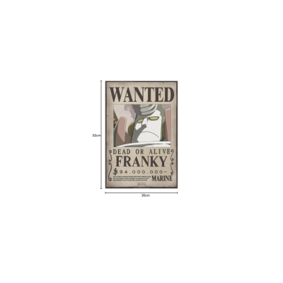 Poster Wanted Franky - One Piece 52x38cm