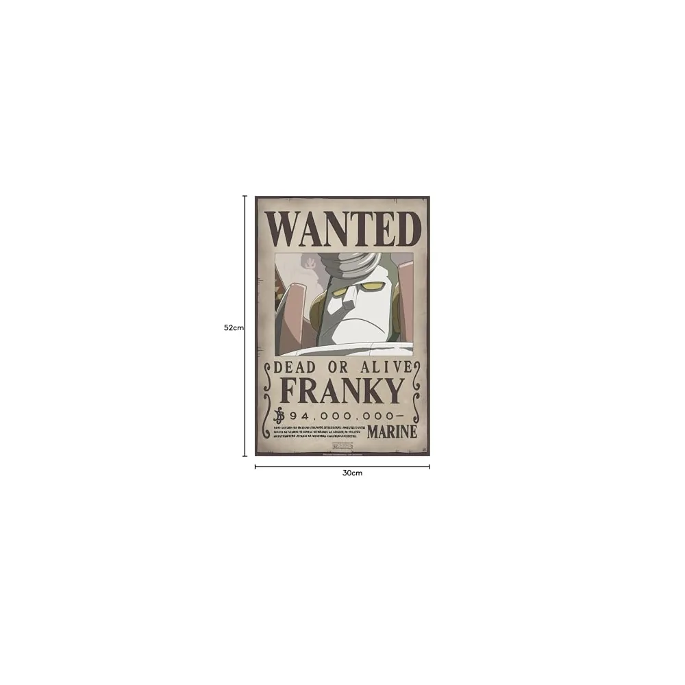 Poster Wanted Franky - One Piece 52x38cm