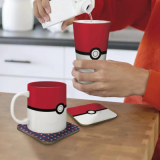 Pokémon - Coffret Cadeau Verre XXL + Mug + 2 Sous-Verres Pokéball