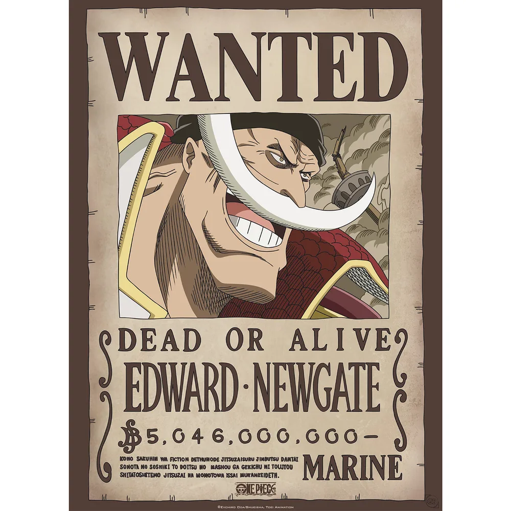 One Piece - Poster Wanted Whitebeard 52x38 cm