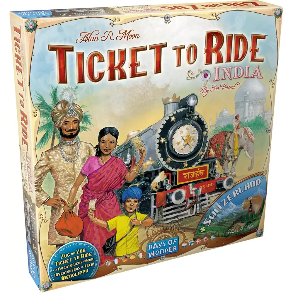 Aventuriers du Rail : Inde/Suisse - Map Collection 2