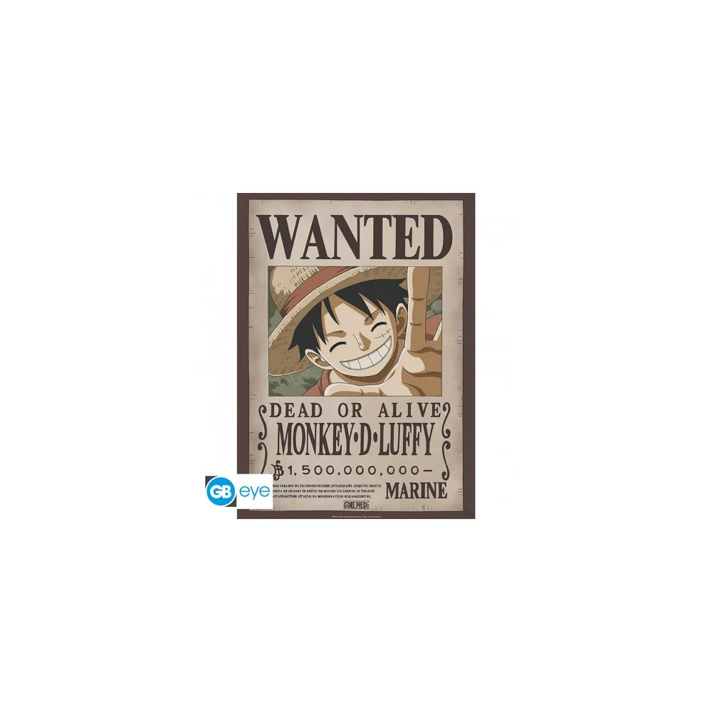 One Piece - Poster Wanted Luffy 1,5 Milliard (52x38 cm)