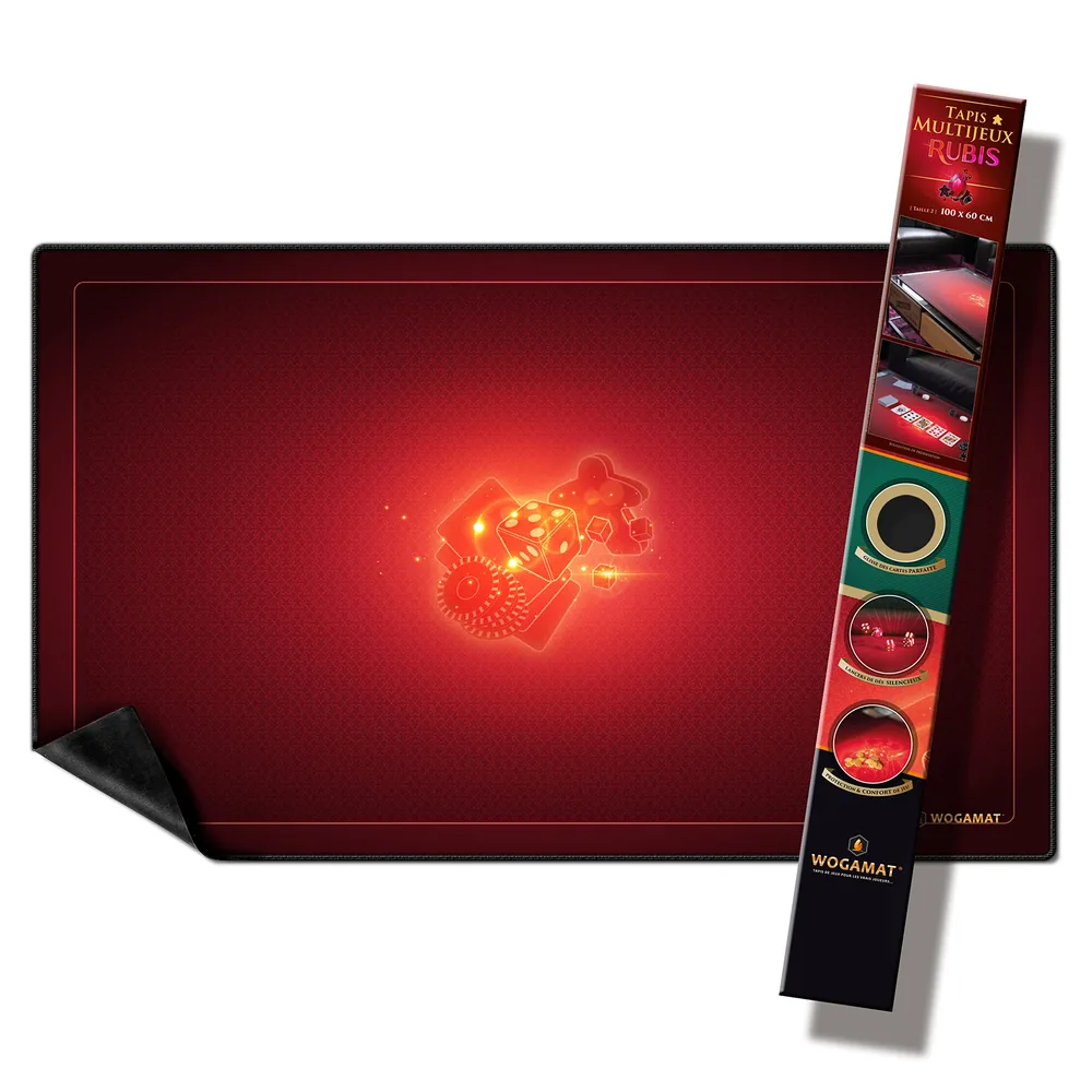 Tapis Multijeux Wogamat Rubis 60x100cm Rouge