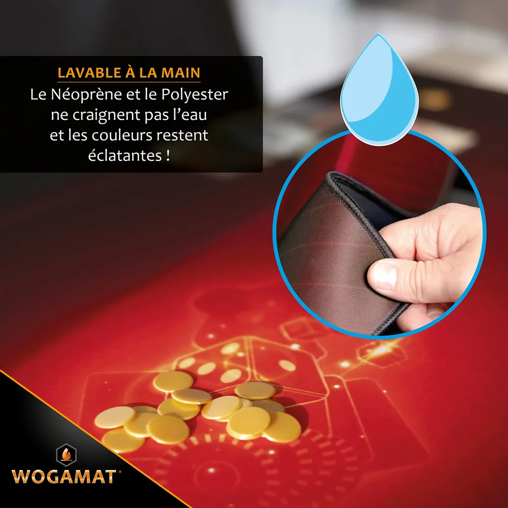 Tapis Multijeux Wogamat Rubis 60x100cm Rouge