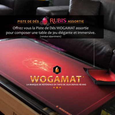 Tapis Multijeux Wogamat Rubis 60x100cm Rouge